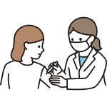 Woman Receiving Vaccineimmunization SVG Icon